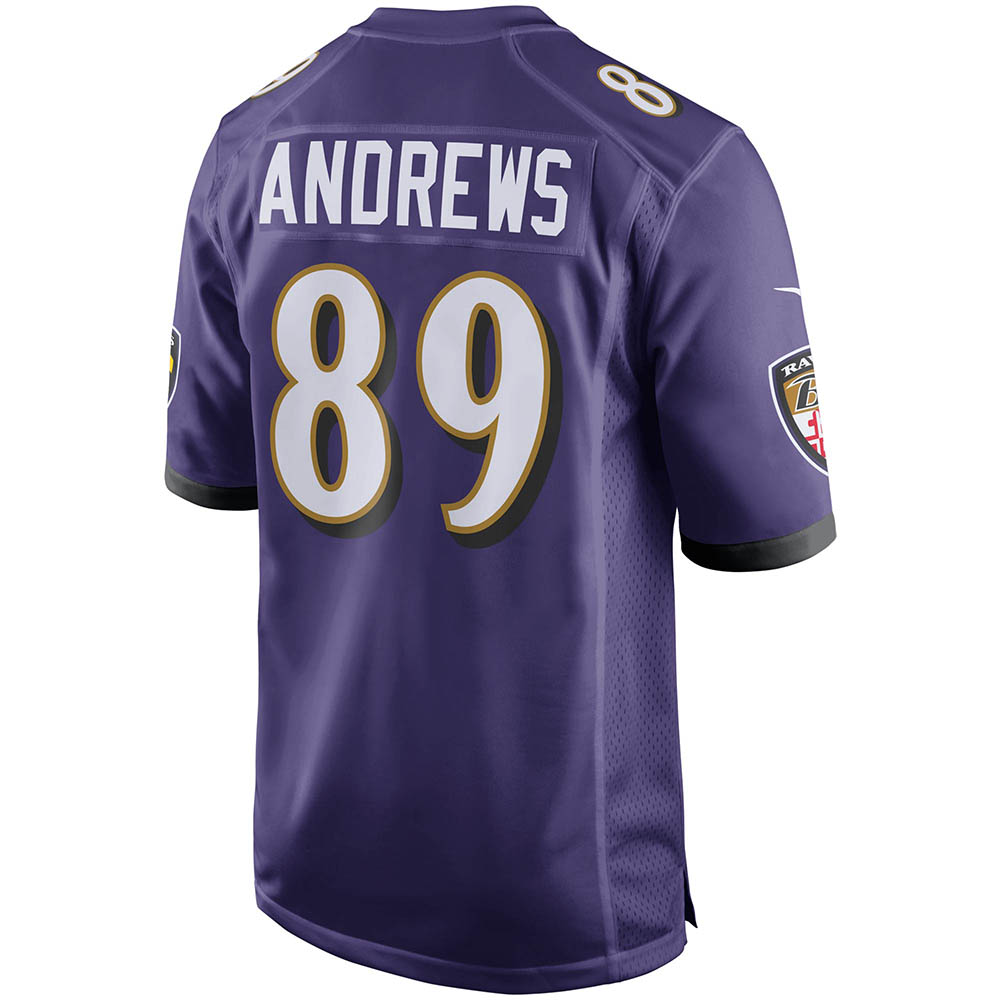 Men's Baltimore Ravens Mark Andrews Game Player Jersey Purple