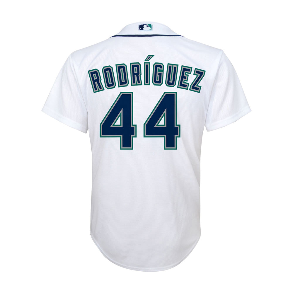 Youth Seattle Mariners Julio Rodriguez Cool Base Replica Home Jersey - White