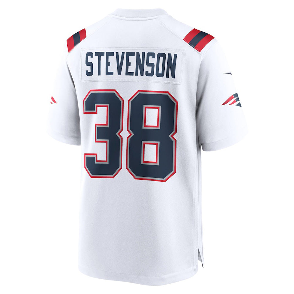 Men's New England Patriots Rhamondre Stevenson Game Jersey - White