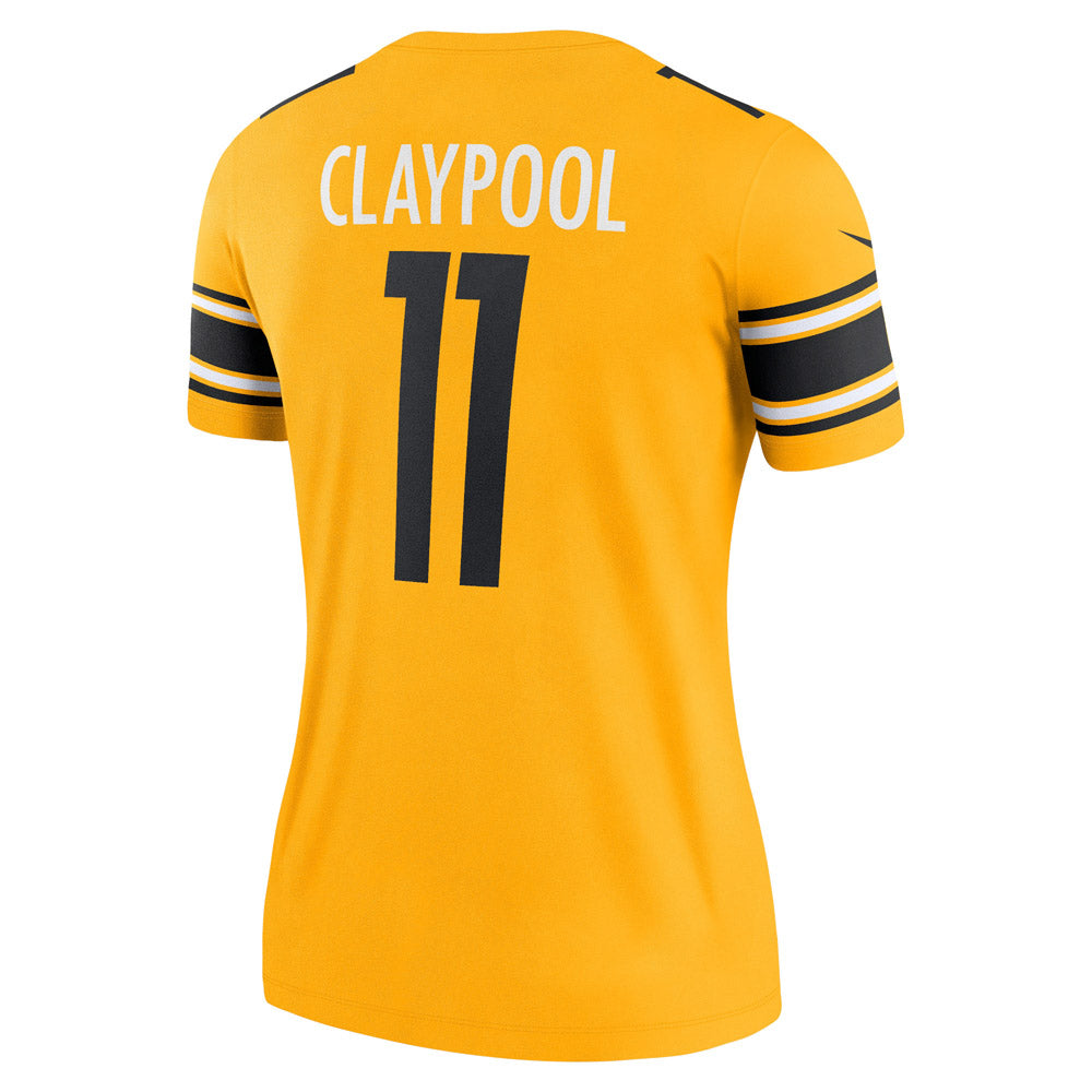 Women's Pittsburgh Steelers Chase Claypool Inverted Legend Game Jersey Gold
