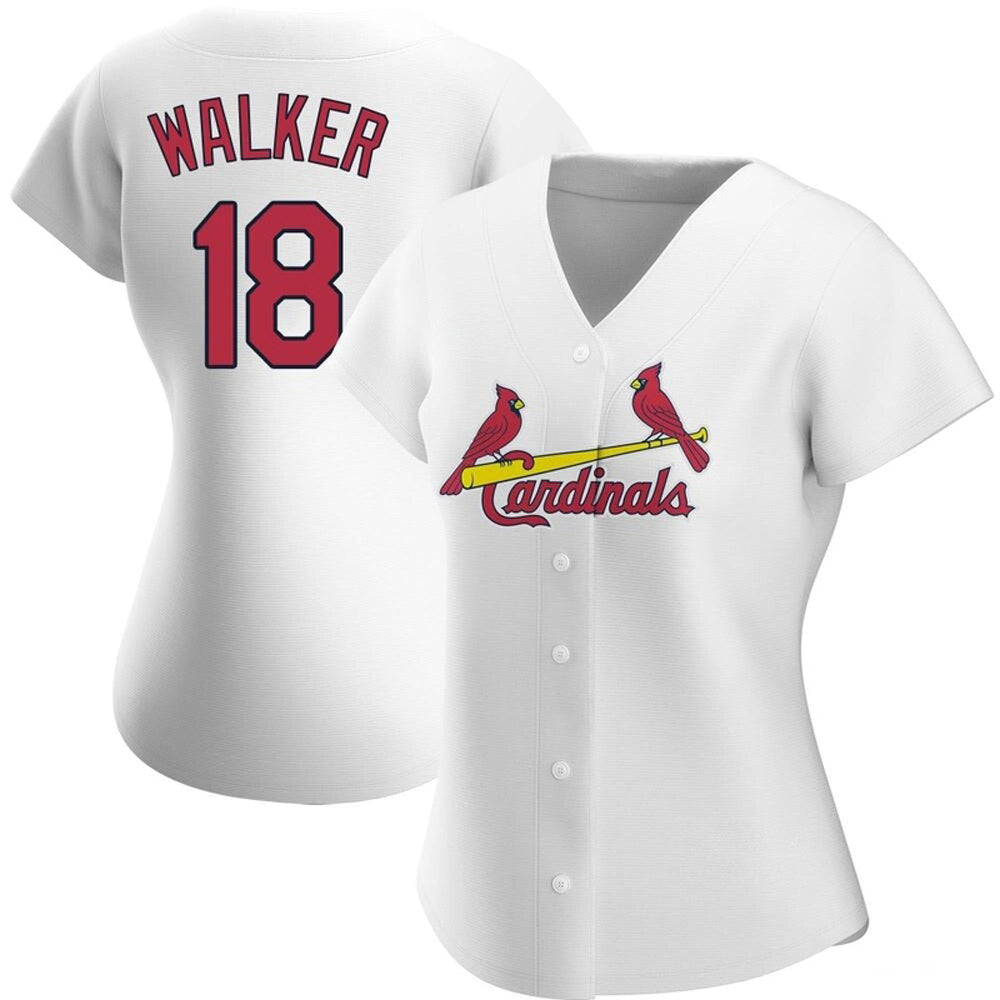Women's St. Louis Cardinals Jordan Walker Cool Base Replica Home Jersey - White